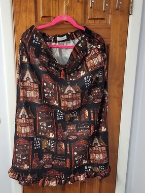 Black Friday Handcrafted Black & Brown Decorative Skirt